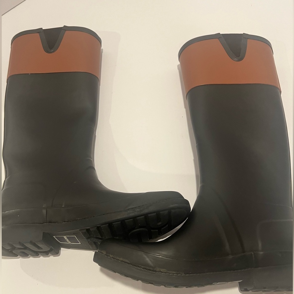 Tommy Hilfiger Viktoria Equestrian ☔️ Tall Rubber Rain Boots - Picture 2 of 10